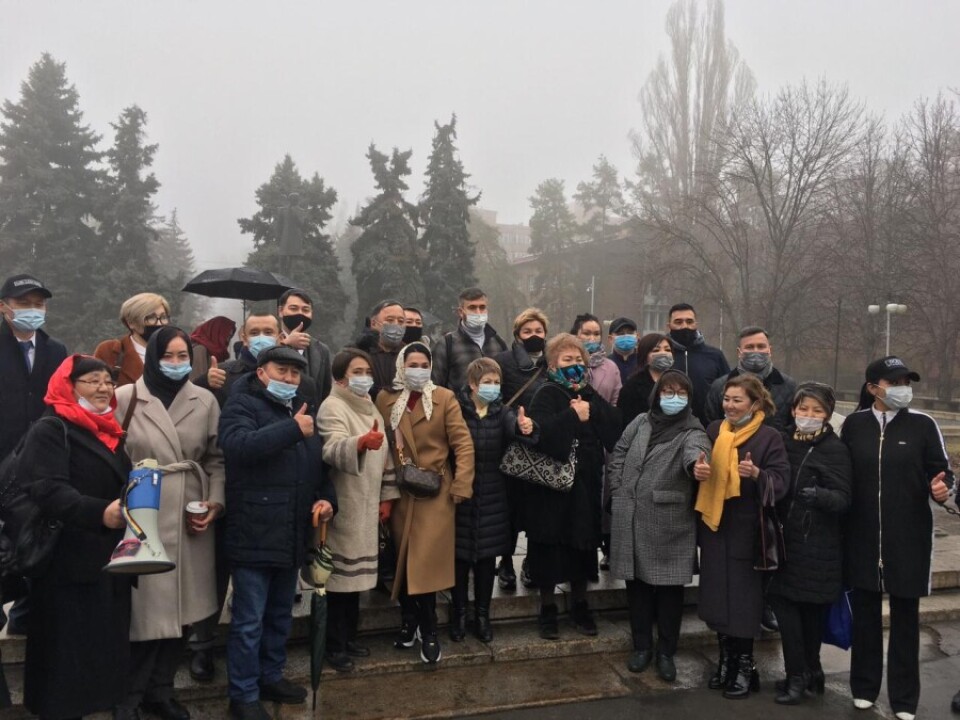 Адвокаты в Алматы пришли на митинг, чтобы объявить о его переносе