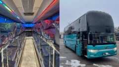36 кроватей в салоне: незаконно переоборудованный автобус остановили в Костанайской области