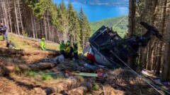 В Италии упал фуникулёр, погибли 13 человек