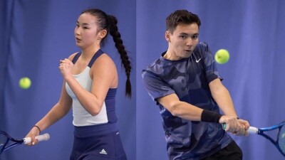 Достанбек Ташбулатов и Аружан Сагандыкова стали победителями зимнего чемпионата республики по теннису