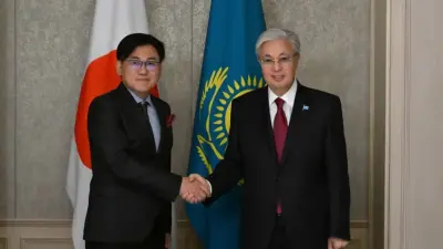 Касым-Жомарт Токаев встретился с главой компании Rakuten Group Хироши Микитани