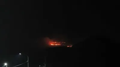 В Алматы потушили пожар на горе Кенсай