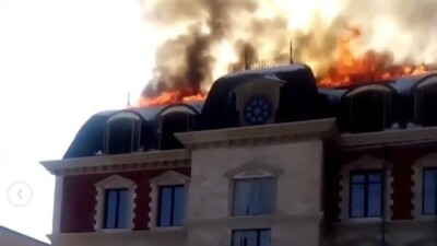 Крупный пожар произошёл в микрорайоне Мирас в Алматы