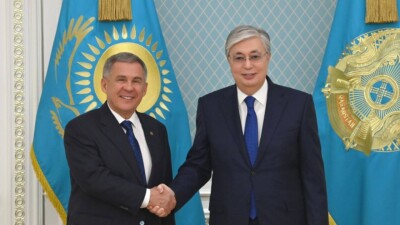 Касым-Жомарт Токаев принял президента Татарстана Рустама Минниханова