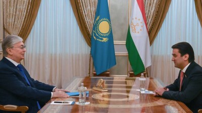Касым-Жомарт Токаев принял главу верхней палаты парламента Таджикистана Рустама Эмомали