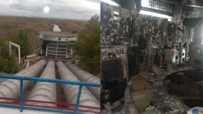 В Экибастузе решили объявить ЧС из-за пожара на насосной станции канала Сатпаева