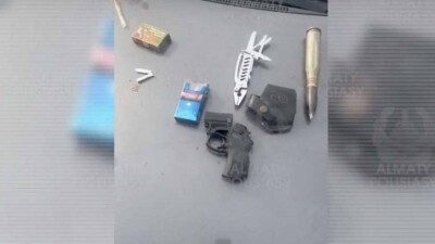 Вооружённого мужчину задержали патрульные в Алматы