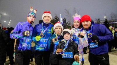 Более 1000 человек приняли участие в новогоднем забеге в Астане
