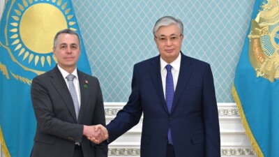 Касым-Жомарт Токаев принял министра иностранных дел Швейцарии Иньяцио Кассиса