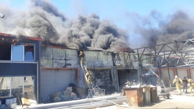 Автомойка самообслуживания сгорела в Кокшетау