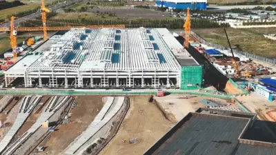 Строительство LRT в Астане: работы в комплексном центре депо завершили на 50%