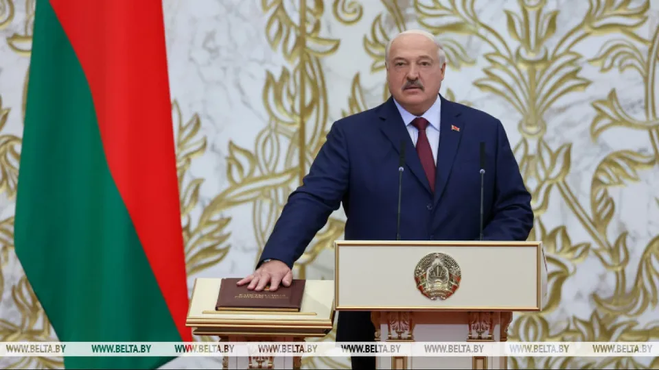 Александр Лукашенко на инаугурации / Фото агентства БелТа