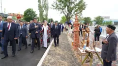 Туркестан: В Сайрамском районе обновили центральный парк
