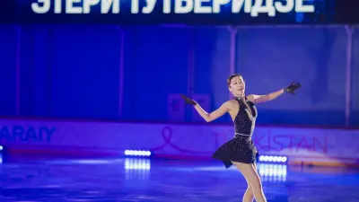 Впервые в Туркестане прошло "Ледовое шоу"