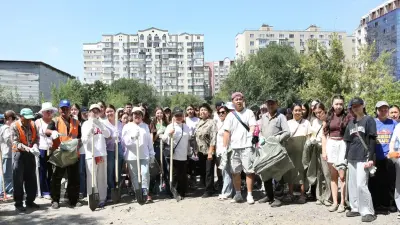 Благо для всех: в Алматы прошёл очередной этап экоакции "Таза Қазақстан"