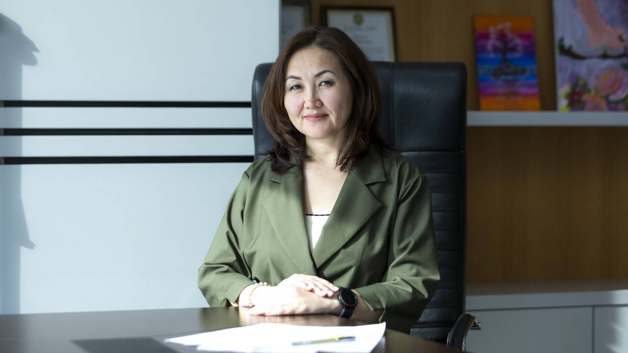 Управляющий директор НУХ "Байтерек" Алия Мурзагалиева. Фото informburo.kz