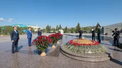 Бектенов, Ашимбаев и Кошанов почтили память погибших в Великой Отечественной войне