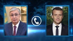 Токаев поговорил по телефону с Эммануэлем Макроном и Шарлем Мишелем
