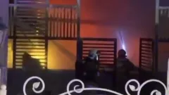 Около 100 человек эвакуировали в новогоднюю ночь из горящего ресторана в Таразе