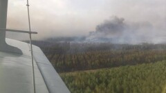 Пожар в Костанайской области перекинулся на посёлок Озёрный, горят около 50 домов