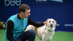 Участники турнира ATP 500 Astana Open приняли участие в акции в помощь бездомным животным