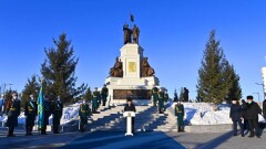 30-метровый монумент почти за 1 млрд тенге открыли в Усть-Каменогорске