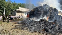 Грузовик с сеном сгорел в Туркестанской области, пострадал водитель