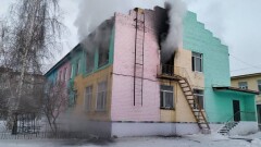 В Семее горело здание детского сада