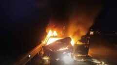 Двое взрослых и двое детей погибли после ДТП в сгоревшем автомобиле в Акмолинской области