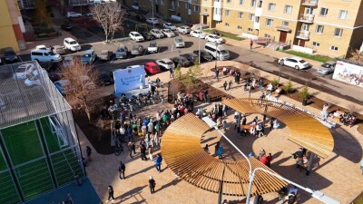 Новое общественное пространство открыли в Астане на месте ветхих зданий