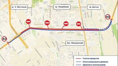 В Алматы завершили ремонт по южной стороне проспекта Аль-Фараби