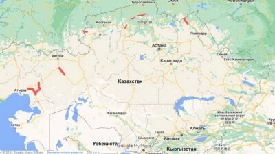 В пяти регионах Казахстана талые воды затопили дороги