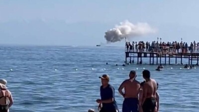 На Иссык-Куле загорелся теплоход с 30 детьми на борту