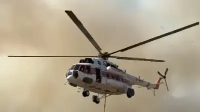 В Атырауской области снова горит камыш в природном резервате