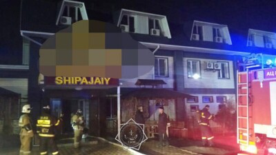 Пожар произошёл в здании санатория в Туркестанской области