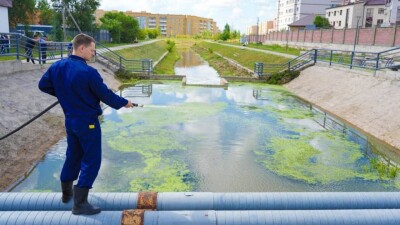 В Астане восстанавливают ручей Сарыбулак