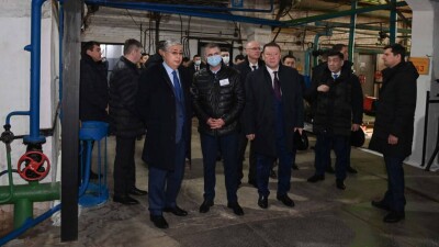 Президент посетил теплоцентр в Лисаковске