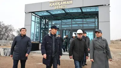 Строящуюся станцию метро "Калкаман" в Алматы готовят к благоустройству