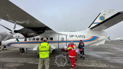 Шестилетнюю девочку экстренно доставили для лечения бортом МЧС из Кызылорды в Алматы