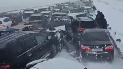 Не 40, а 95: массовое ДТП в Акмолинской области произошло во время сопровождения колонны машин полицией