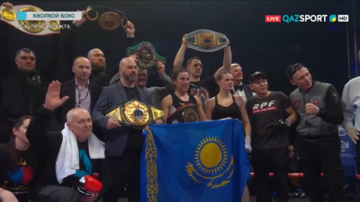 Казахстанка Фируза Шарипова одержала досрочную победу и стала чемпионкой мира по боксу по версии М13