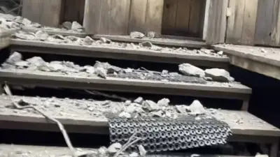 Камнепад произошёл на термальных источниках "Алма-Арасан"