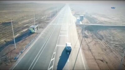 В Жамбылской области ввели в эксплуатацию автодорогу Хантау – Бурылбайтал