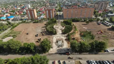 В Кокшетау обновляют центральный парк и общественные пространства