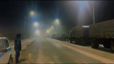Скопление транспорта наблюдалось на трассах Абайской области из-за непогоды