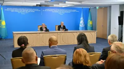 "Казахстан больше не является страной, не имеющей выхода к морю". Токаев и Гутерриш выступили в Региональном центре ООН в Алматы