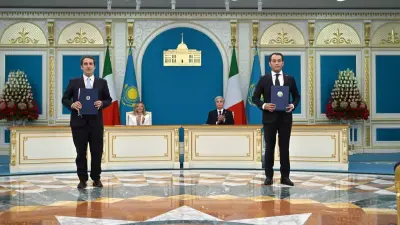 Цифровизация, инфраструктура, ИИ: Казахстан и Италия подписали меморандум о сотрудничестве в области водных ресурсов