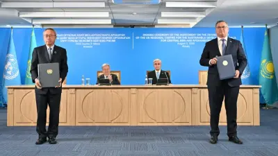 Токаев и Гутерриш посетили региональный центр ООН в Алматы