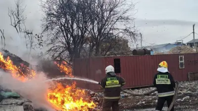 Пожар на свалке под Алматы: возгорание локализовали