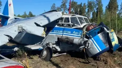 Легкомоторный самолёт Ан-2 совершил жёсткую посадку в Забайкалье, девять человек в больнице